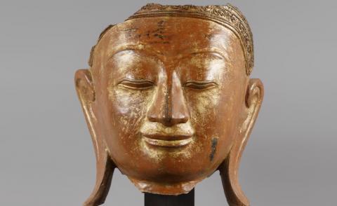 Buddha head. Burma, Mandalay Period